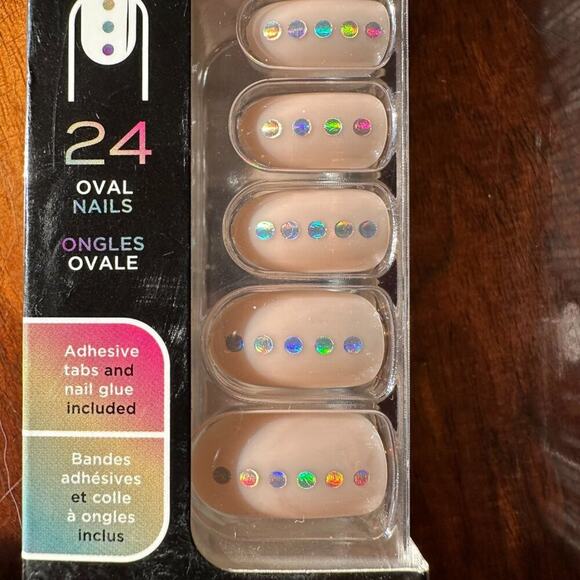 Sally Hansen Salon Effects Perfect Manicure Pride Nails Pink/Iridescent NIB - Picture 3 of 6